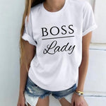Women Tshirt Harajuku Lady Letter Print
