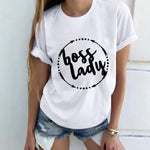 Women Tshirt Harajuku Lady Letter Print