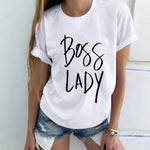 Women Tshirt Harajuku Lady Letter Print