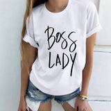 Women Tshirt Harajuku Lady Letter Print
