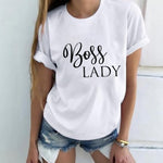 Women Tshirt Harajuku Lady Letter Print