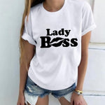 Women Tshirt Harajuku Lady Letter Print