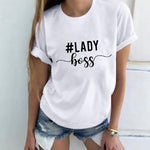 Women Tshirt Harajuku Lady Letter Print