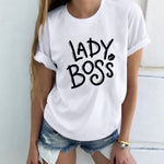 Women Tshirt Harajuku Lady Letter Print